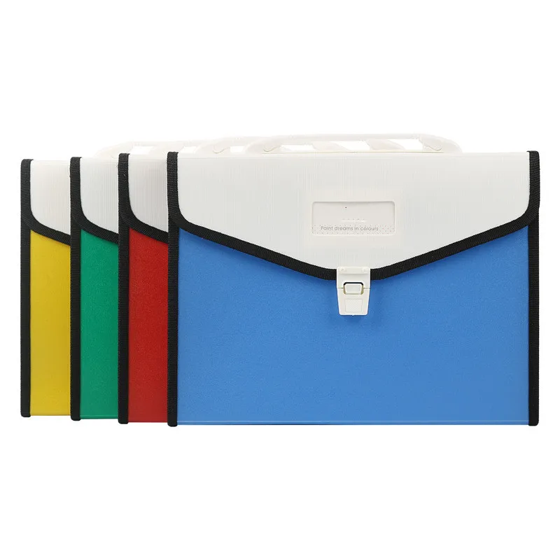 Школьные и офисные принадлежности, портфель с ручкой, Размер A4 или FC, 12 карманов, PP расширяющаяся папка для файлов