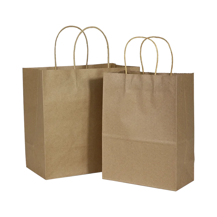 hot seller eco-friendly flat handle brown wholesales manufacturer kraft paper bag