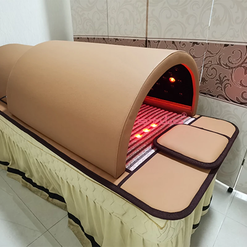 Sauna red light therapy 3 zone infrared spa capsule sauna dome for body relaxation