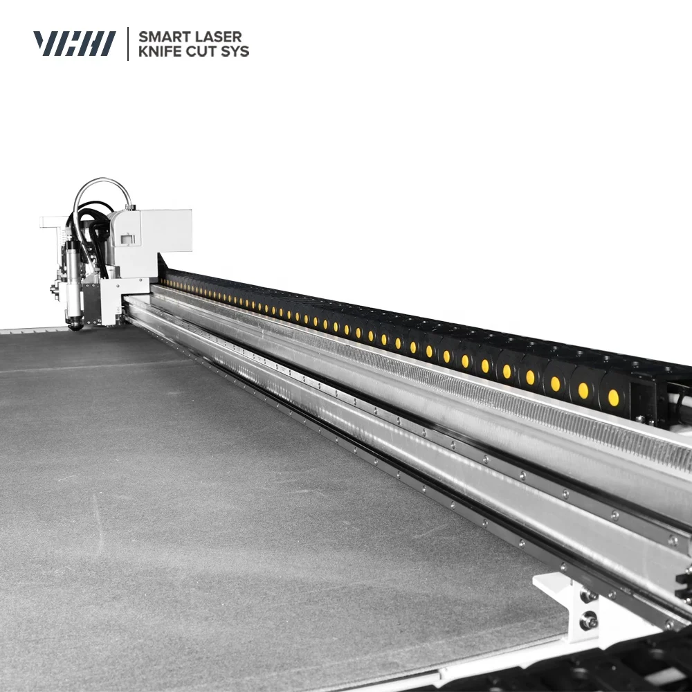 1600 x 1200 mm oscillating knife cutting machine Automatic PU PVC Leather Cutting Machine Pneumatic Artificial Leather Cutter