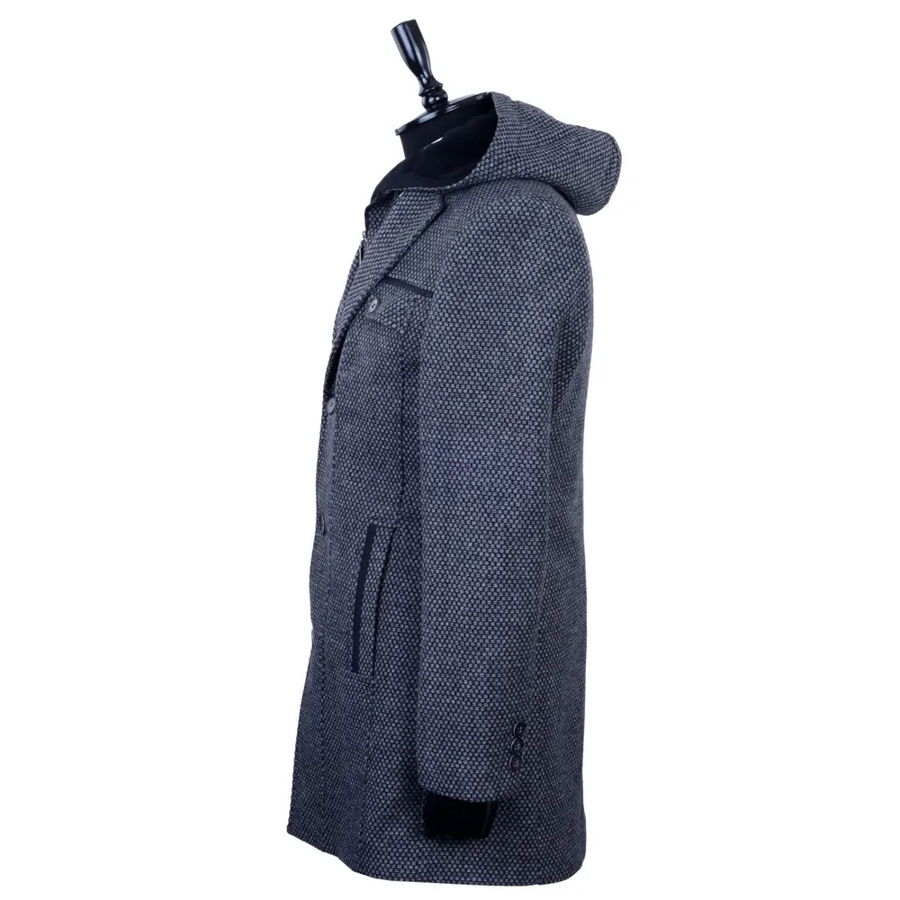 New Design Long Wool Blend Overcoat for Men Thick Winter Mens Coat