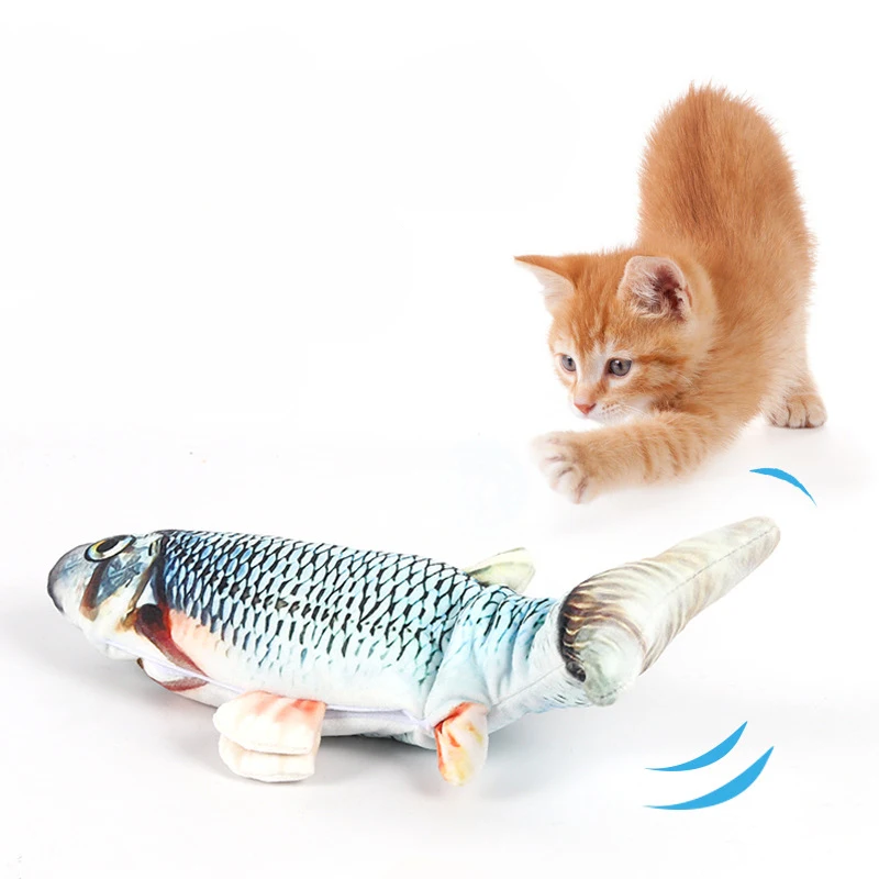 
Amazon Hot Sale Flush Floppy Kicker Moving Fish Cat Toy 