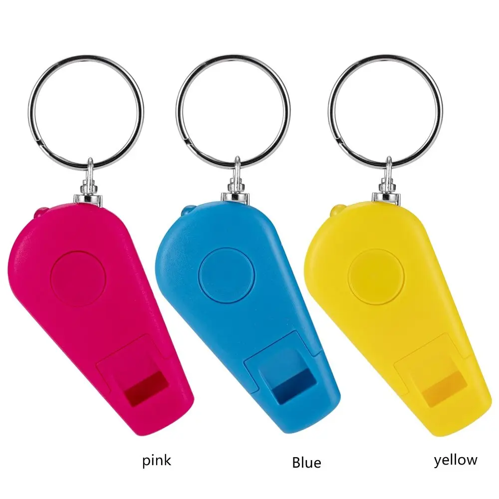 Custom Promotional Product ABS Plastic Led Flashlight Keychain Key Ring/Led Light Key Chain with Whistle