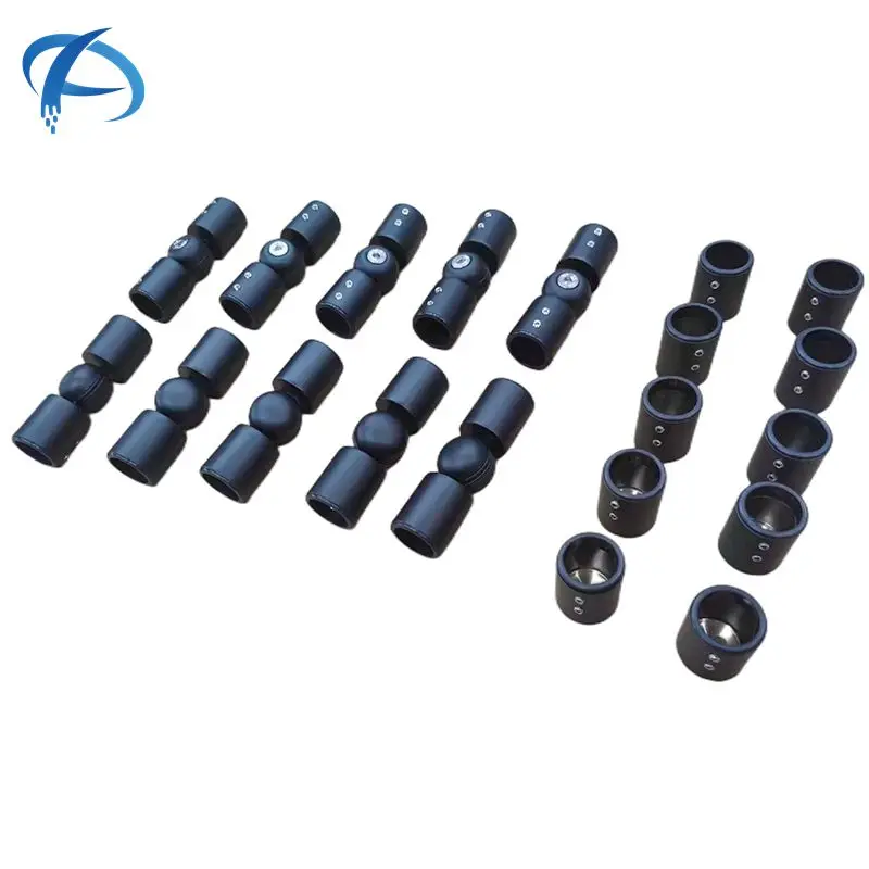 A0228 Austin Stainless Steel Sus304 Matt Black  Round Tube Glass Shower Door Fittings Tube Connector