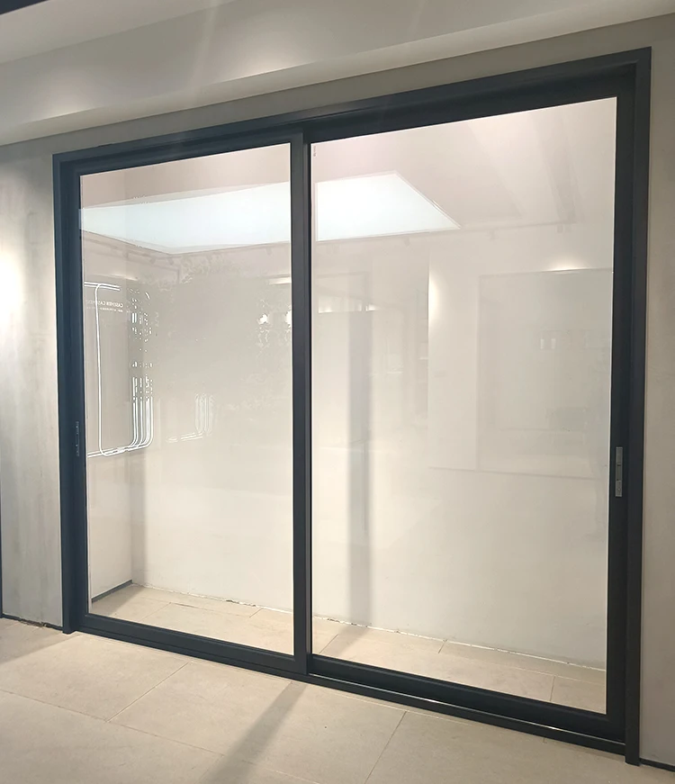 Xuanmei double glass aluminum sliding door with heavy duty aluminum door hinges