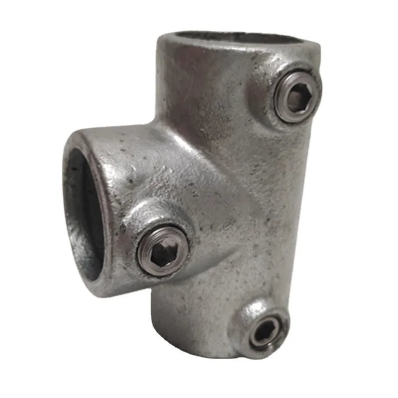 Key clamp FACTORY Structural pipe fittings with jackscrew 104 Long Tee