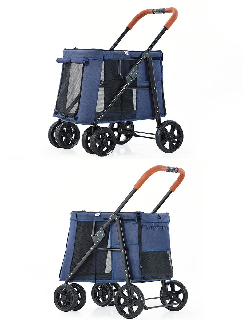  Lealoncat LD07 портативная складная коляска для путешествий большое пространство тележки домашних животных pet коляски кошки и собаки