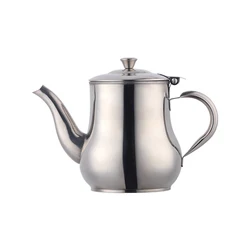 Wholesale Food Grade Level Gold Coffee Tea Pot Stainless Steel Moroccan Teapot With Strainer Inside for home restaurant