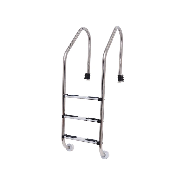 High Grade Polishing Stainless Steel Ladder OEM Logo Above Ground Swimming Pool Ladder