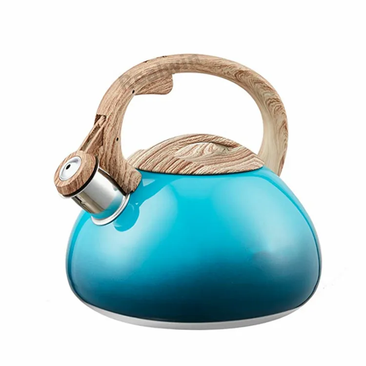 Realwin New Design Granite Marble Color Painting Stainless Steel Whistling Tea Pot Whistle Kettle