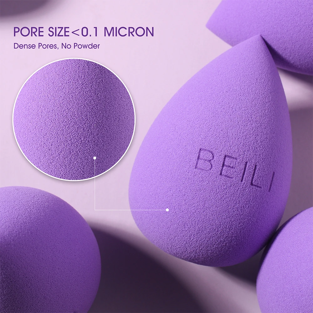 BEILI Newly Launched Super Sot Latex-Free Makeup Sponges Candy Colors Vegan Cosmetic Sponges Cheap Factory Price