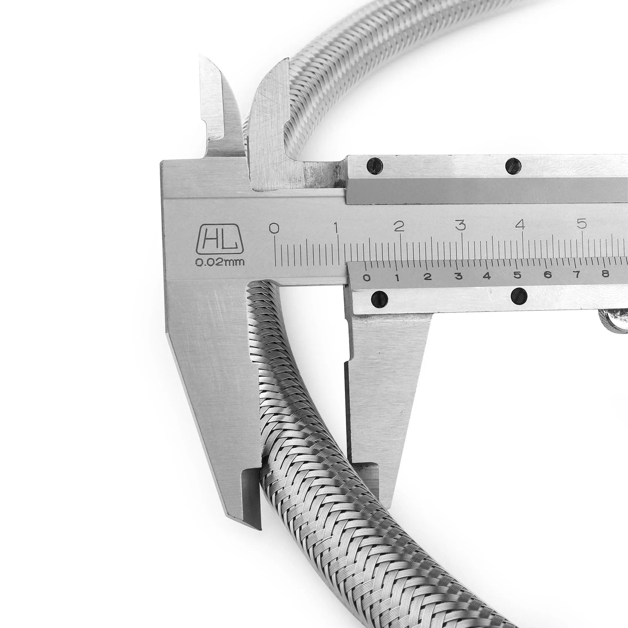 SS304 F1/2 * 45 см сантехнические шланги из нержавеющей стали полосатый Плетеный водопроводный гибкий шланг