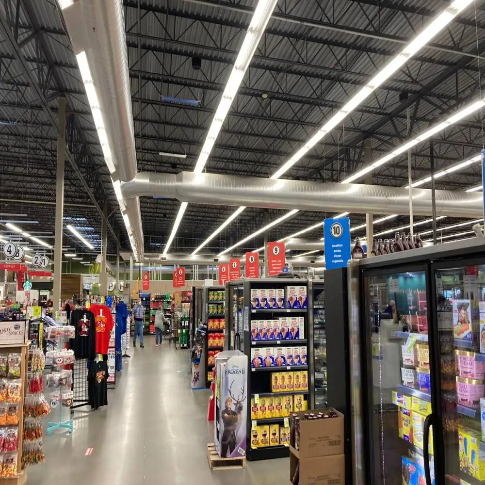 Industrial Indoor Low Bay Light LED Shop Lights Garages Workshops Linear Batten Tube Lamps