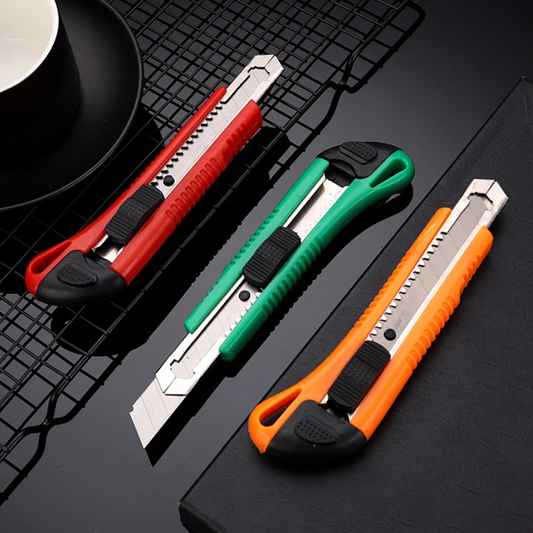 Wholesale stainless steel two blade cutter 18mm utility knife large tool knife