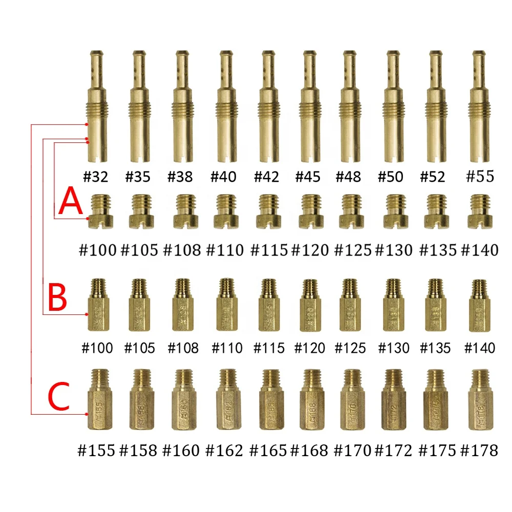 PWK Jet PE Jet Main Pilot Jet Replace Parts for Keihin Carburetor