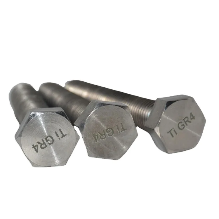 China Supplier Gr1 Gr2 Gr3 Gr4 Gr5 Gr7 Gr12 M2- M64 Astm A325 Astm A574 Titanium Screw
