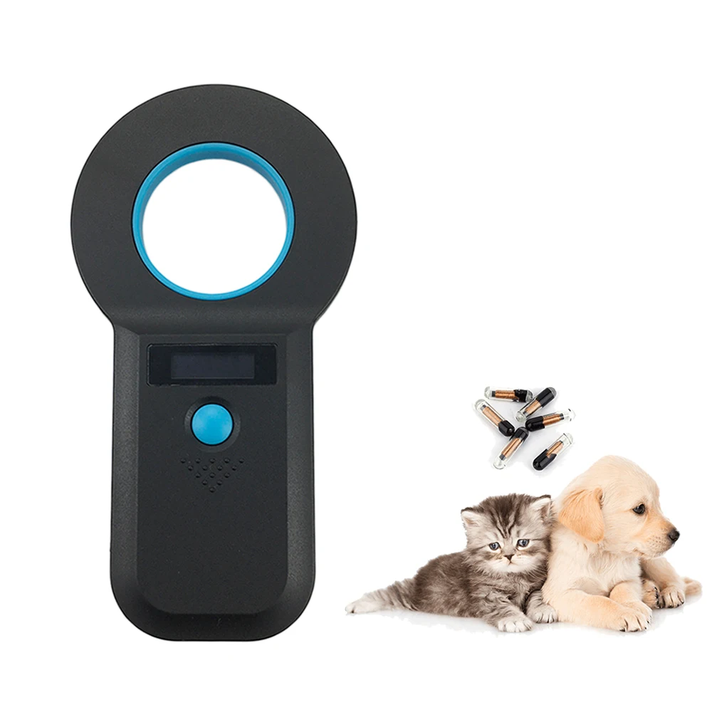 W90B 134.2Khz Animal Chip ID Microchip Scanner ISO11784/5 Handheld RFID Tag Reader Dog Cat Pet