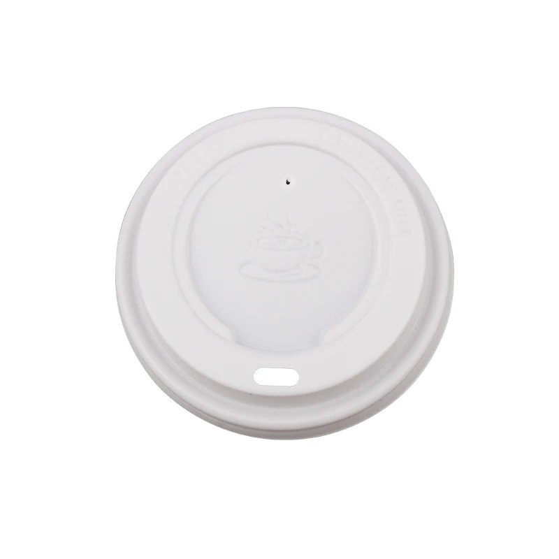 China Factory Manufacture paper coffee cup lids cover disposable white 6/7oz coffee lids