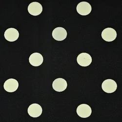 New arrival 100% polyester woven plain white and green polka dot sph printed dress fabric for apparel