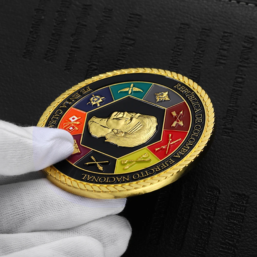 China Factory Custom Gold Soft Enamel Zinc Alloy 3D 2D Challenge Coins Commemorative Customized Coin Token With Edge
