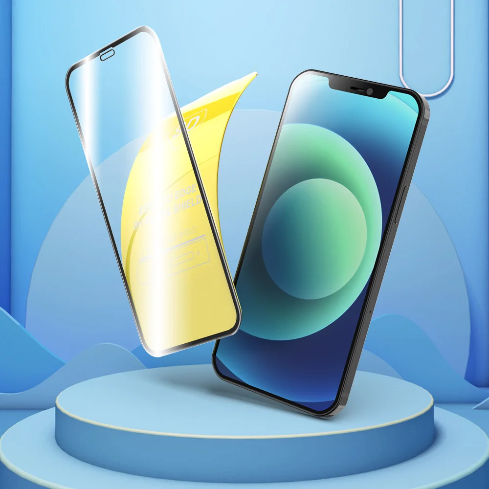 for iPhone 13 12 11 Pro Max Mini Tempered Glass Screen Protector 0.33mm 9H 2.5D 3D 5D 9D Protective Film Manufacturer Wholesale