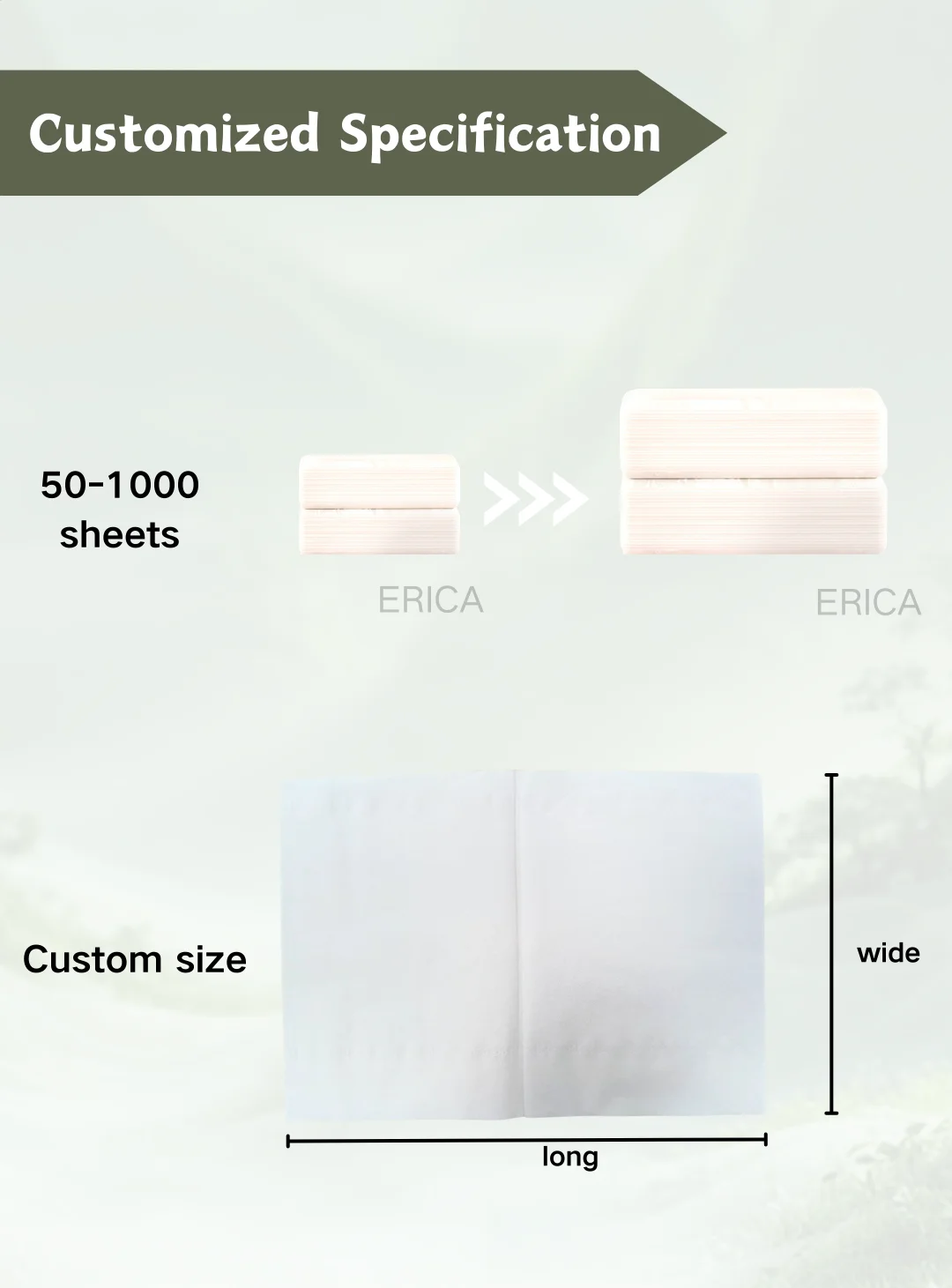 Free Sample Hot Sale Napkin Tissue Paper Luxury Tissue Soft Facial For Cars Wholesale Tissues Wood, Pulp 4Ply