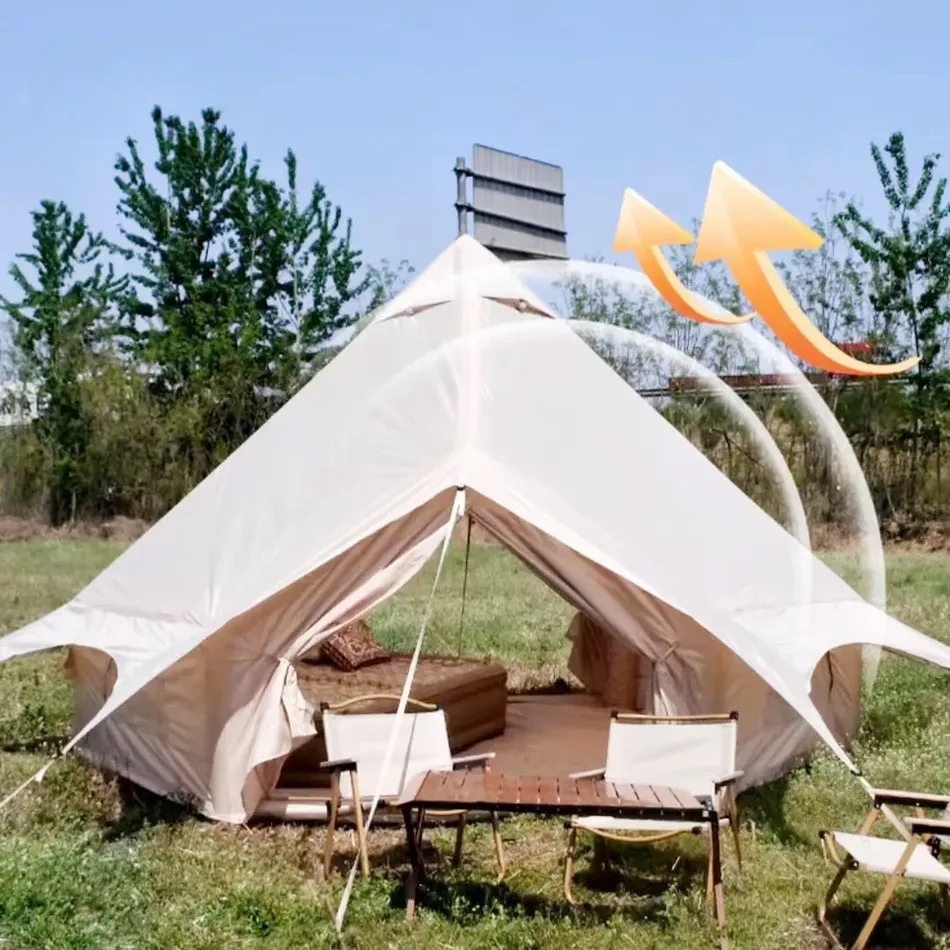 Newest Design Customized Air Inflatable Cabin Tent For Outdoor Camping Waterproof Ti[pi Tent