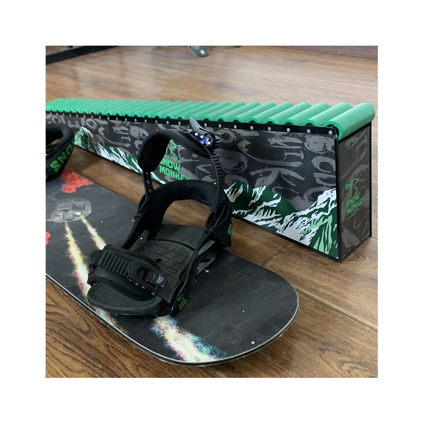 SNOW MONKEY trampoline training boardsnowboard custom jib trainer tool ski binding roller rail trainer