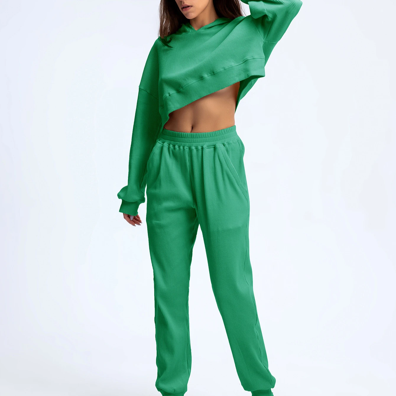 Женские толстовки с капюшоном для девочек, пуловер с капюшоном и комплект для бега, Женский комплект из 2 предметов с капюшоном для женщин, 2021