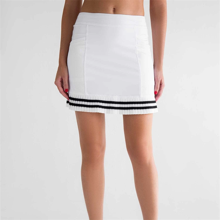 Wholesale Custom Summer Sportswear Fitness Short Pleated Skirt Golf Tennis Skirt With Pocket