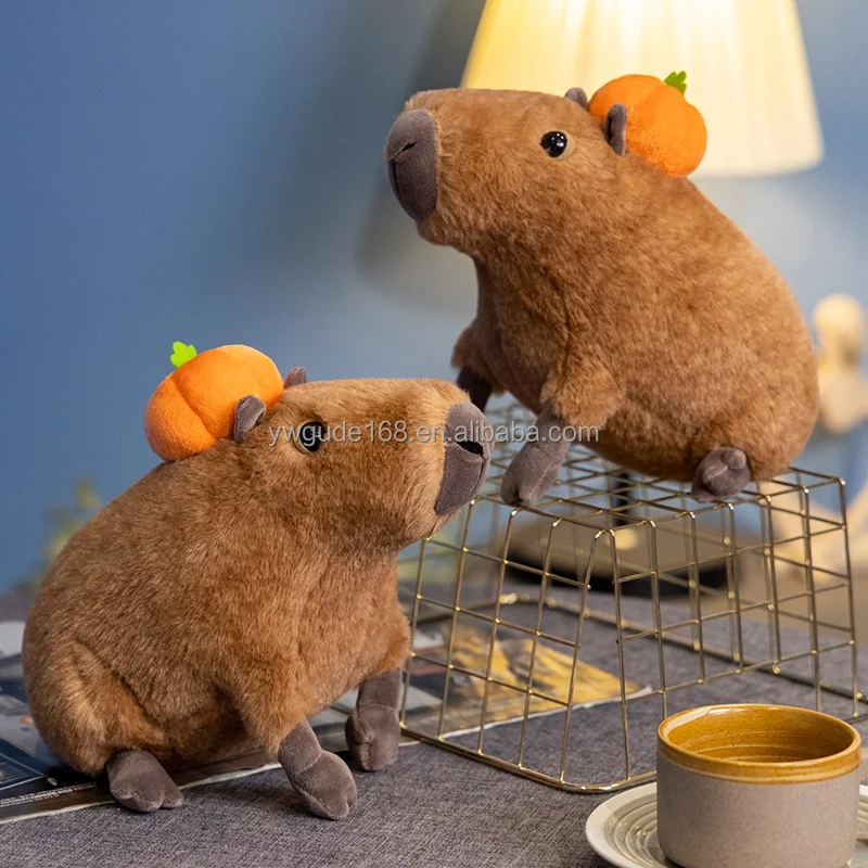 Simulation Capybara Plush Toys Stuffed Animal Kawaii Fluffty Doll Plush Water Pig For Birthday Gift