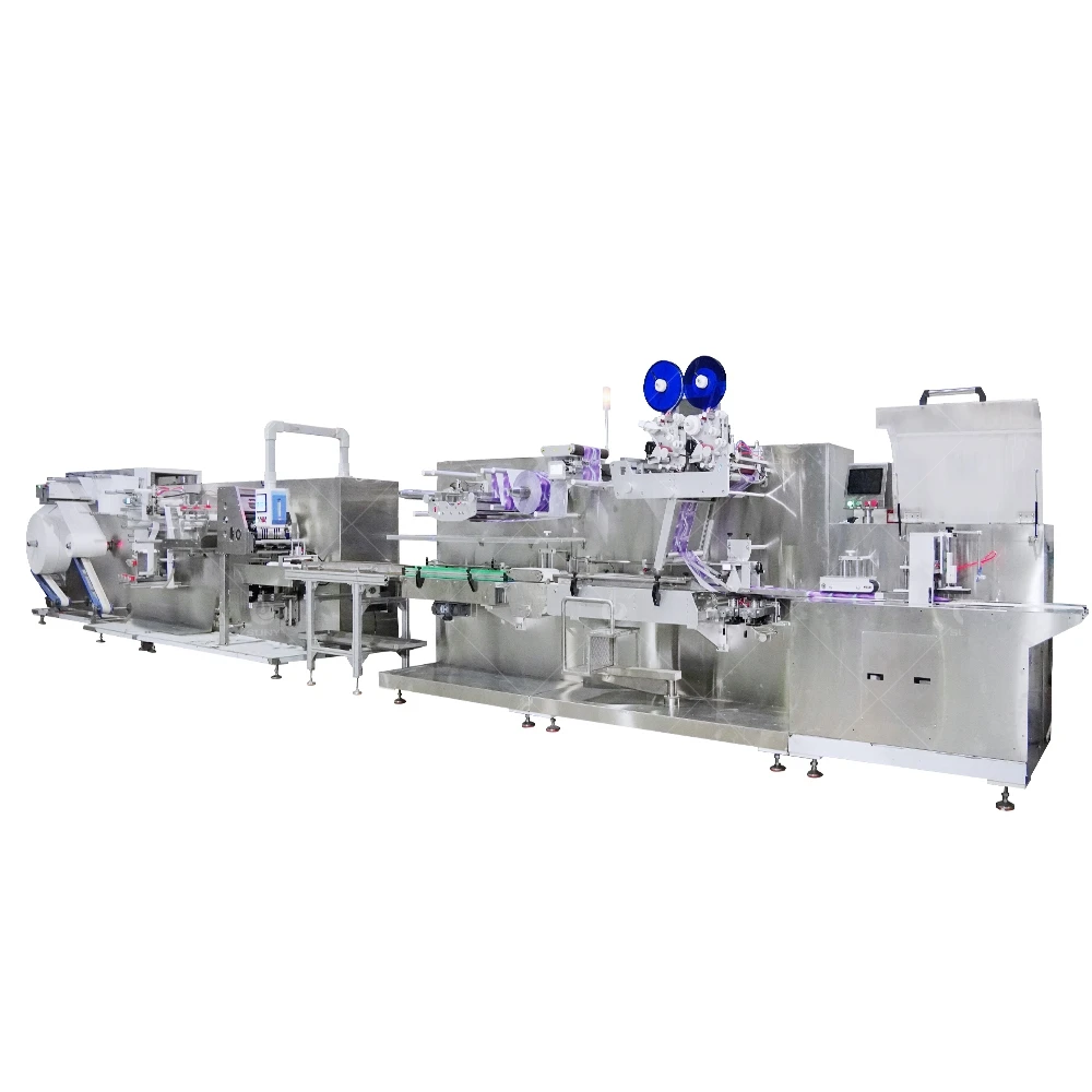 Good Quality Wet Wipes And Alcohol Swab Machine Full Auto Manufacturer Wet Wipe Making Machinery