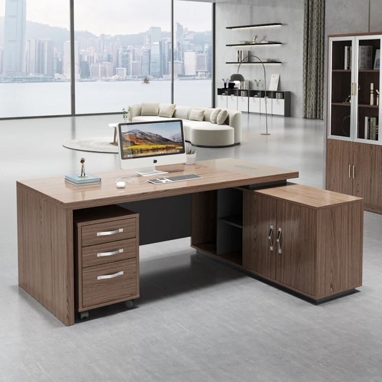 Office Furniture Modern Luxury L Shaped Ceo Manager Executive Desk Wooden Office Table