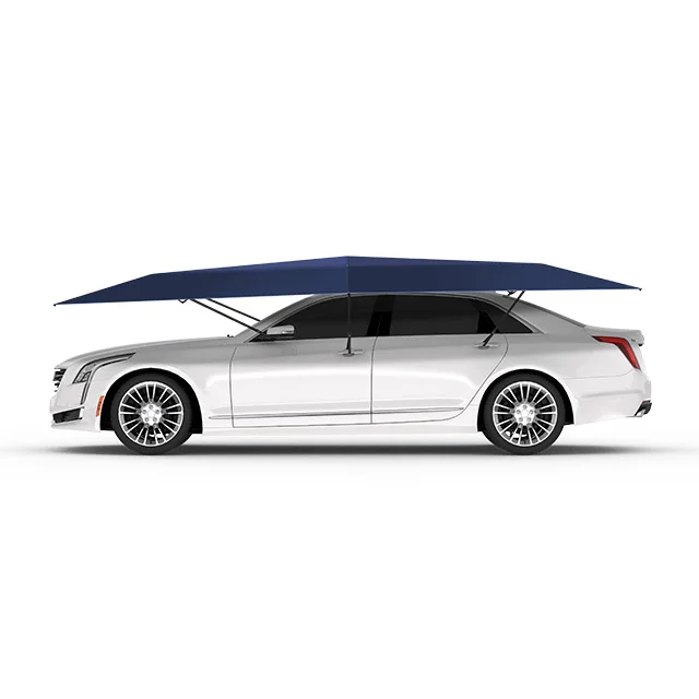 Automatic style 4.8m size car tent umbrella canopy with a wireless remote for outdoor sunshade car use to protection car