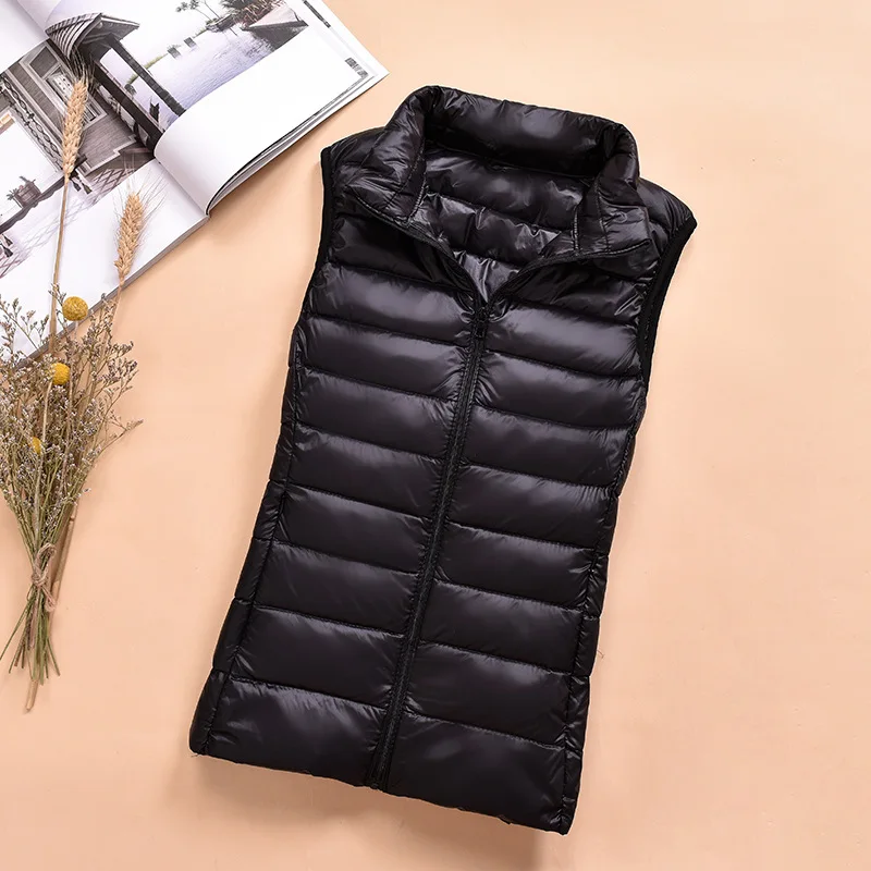 
OEM Custom Fashion Winter Vest Sleeveless Jacket For Women 