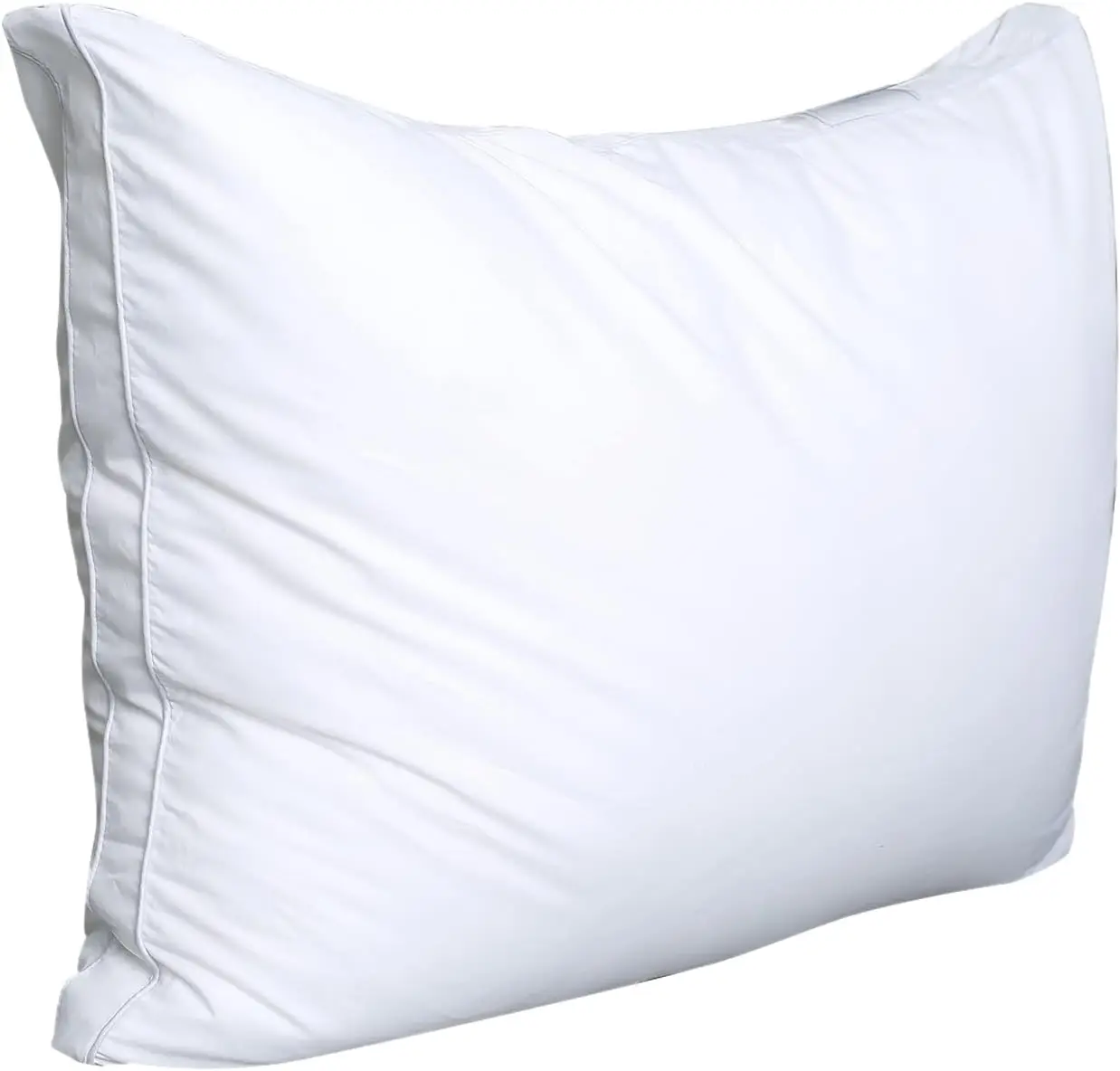 Soft Bed Pillows Standard Size Set of 2 for Sleeping, Back, Stomach or Side Sleepers, Down Alternative, White