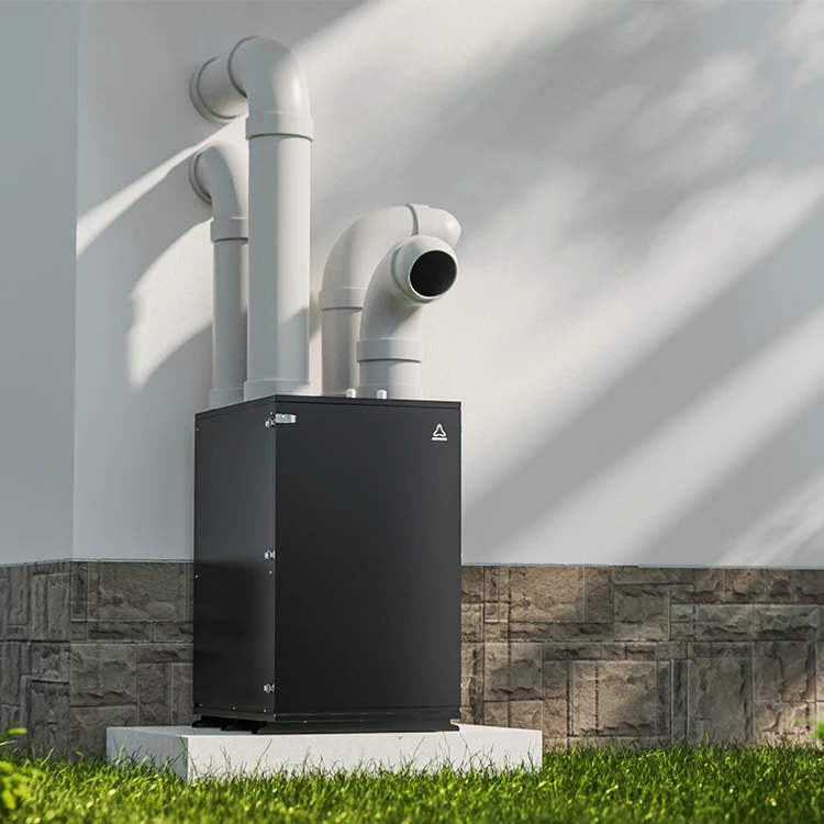 Fresh air ventilation erv hrv wall mounted energy recovery exchange heat pump split system