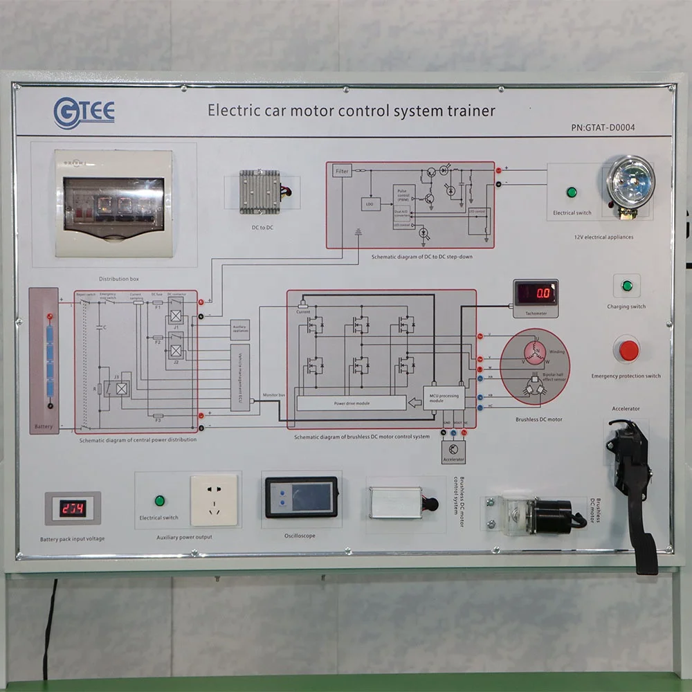 Vocational training equipment electronic trainer new energy training electric car motor control system teaching trainer