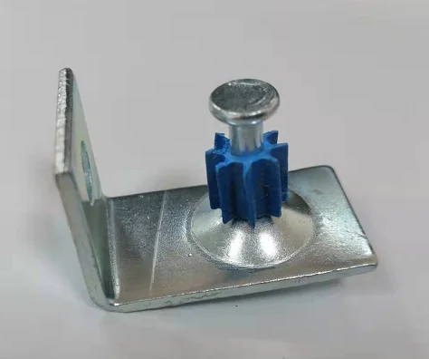 high quality PK drive pin with metal right ceiling clip