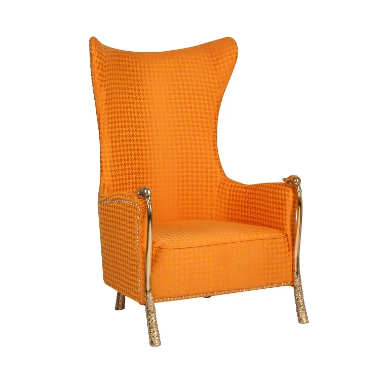 Nordic dining chair personalized soft bag designer single dining Modern simple leisure Chair