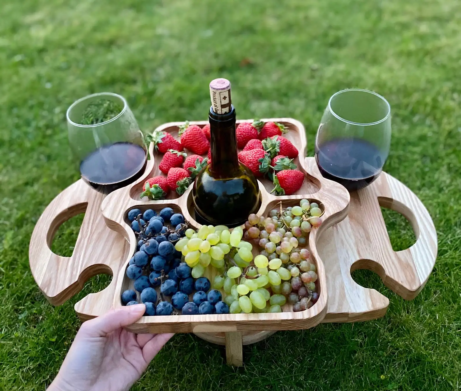 2 Tiered party wooden Tray