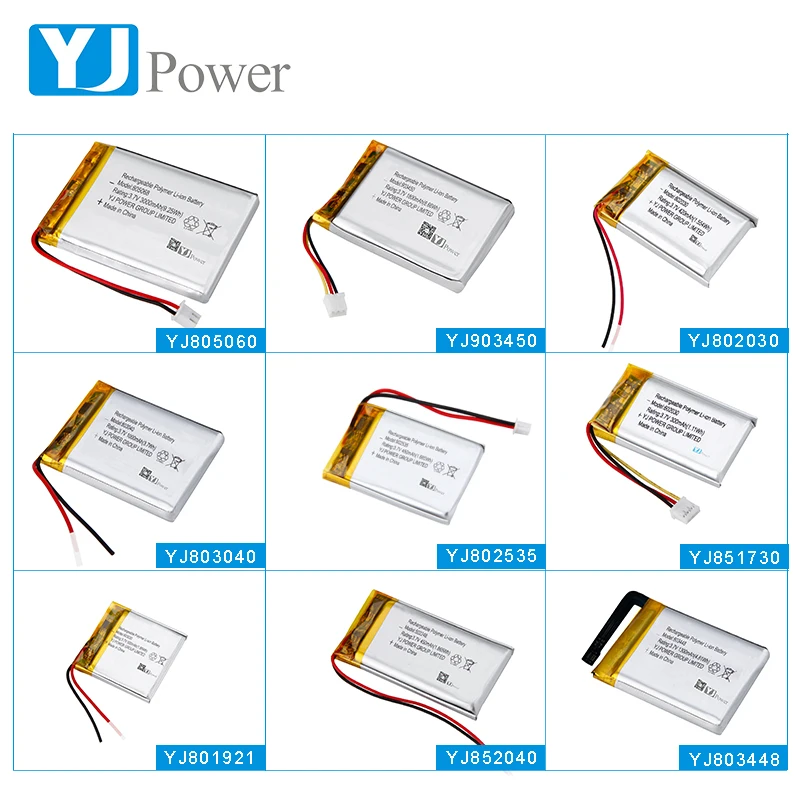 YJ- 3.7 V 804050 1800mah Rechargeable Lithium Polymer Battery Grade A KC certified for smart devices