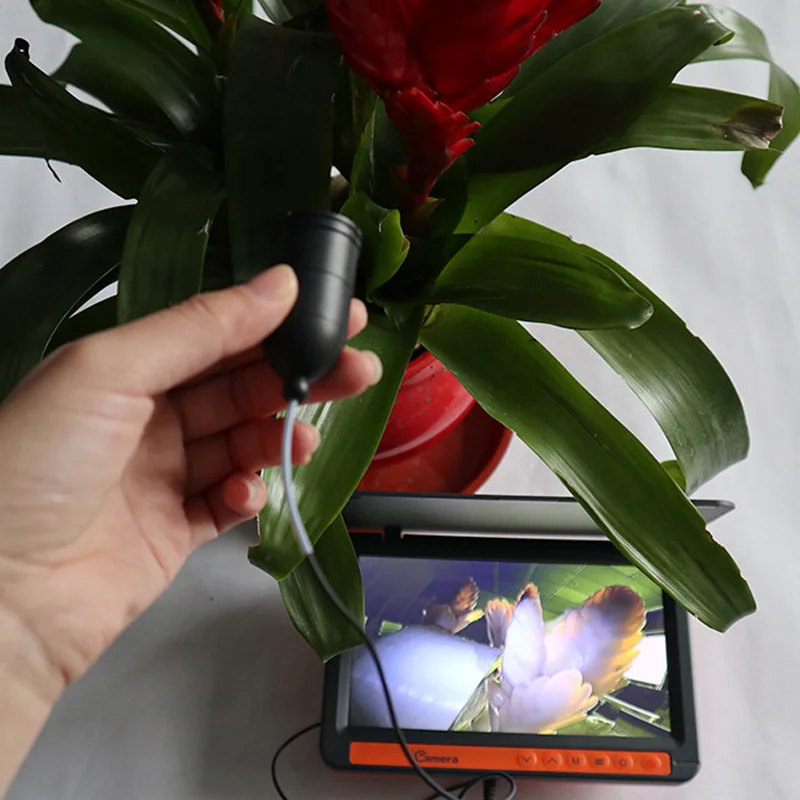 Wohuole Portable Fish Finder Camera 7 Inch 20M Underwater Fishing Camera with LCD Monitor for Ice Lake Sea Boat Kayak Fishing