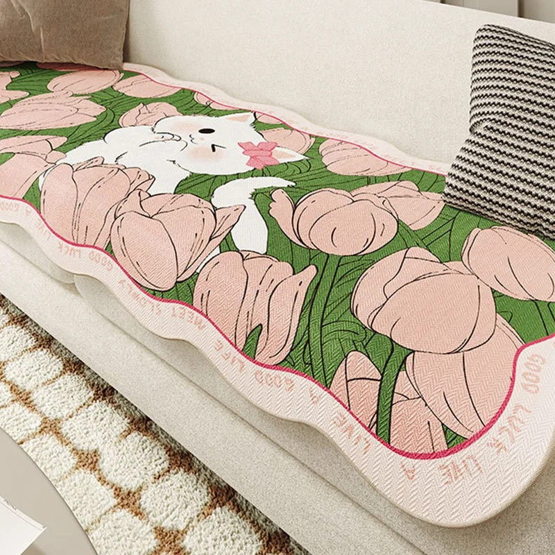 Home Sofa Summer ice silk mat Seat Cooler Pad non-slip sofa cover carpet floor mat sofa mat cool seat cushion
