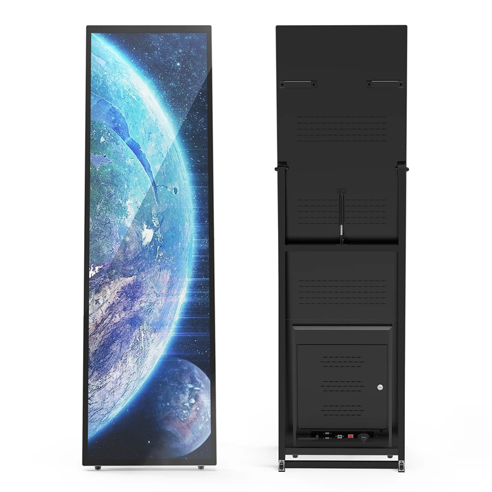 40 inch floor stand digital signage portable lcd for shoe shop