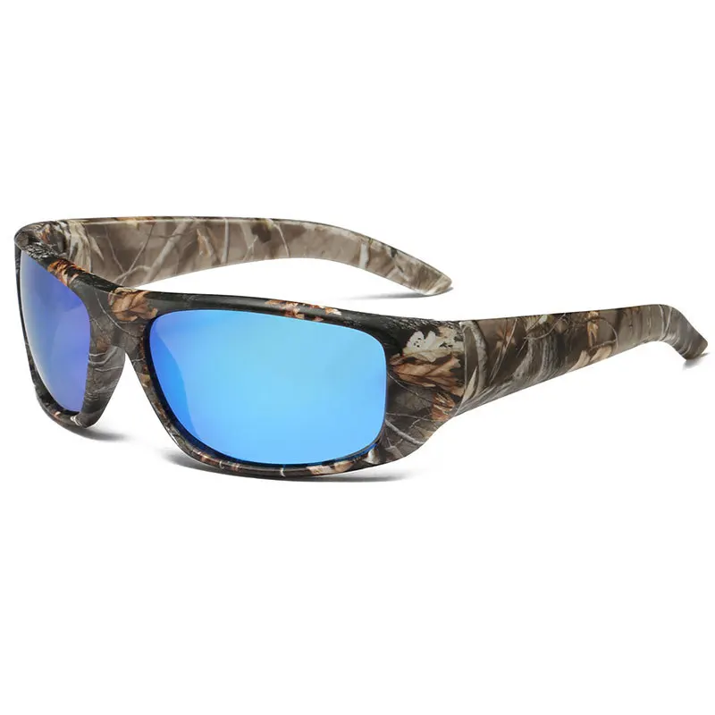 Customized 2024 Fashion Camouflage Sports Cycling Eyewear Sun Glasses UV400 Color Film Fishing Polarized Sunglasses For Men