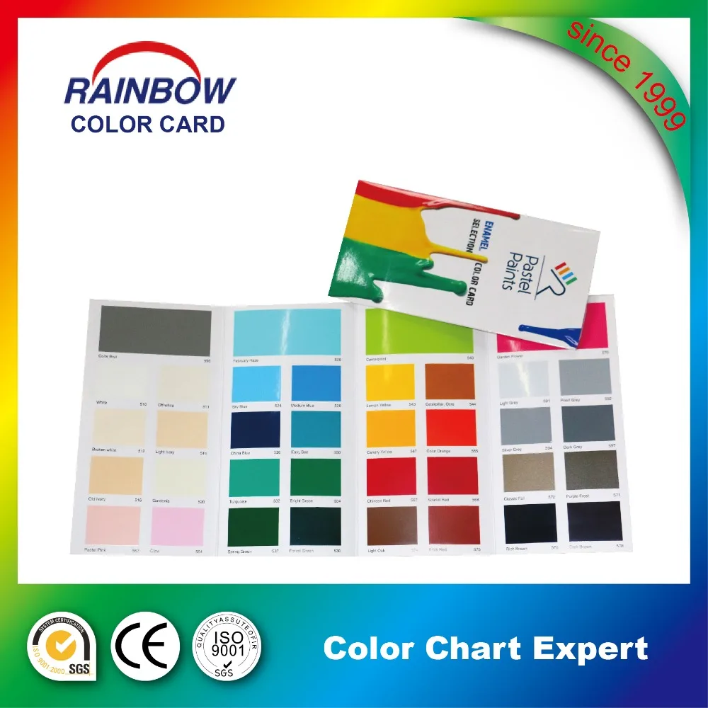 Emulsion paint color chart printing catalog  promotional gift