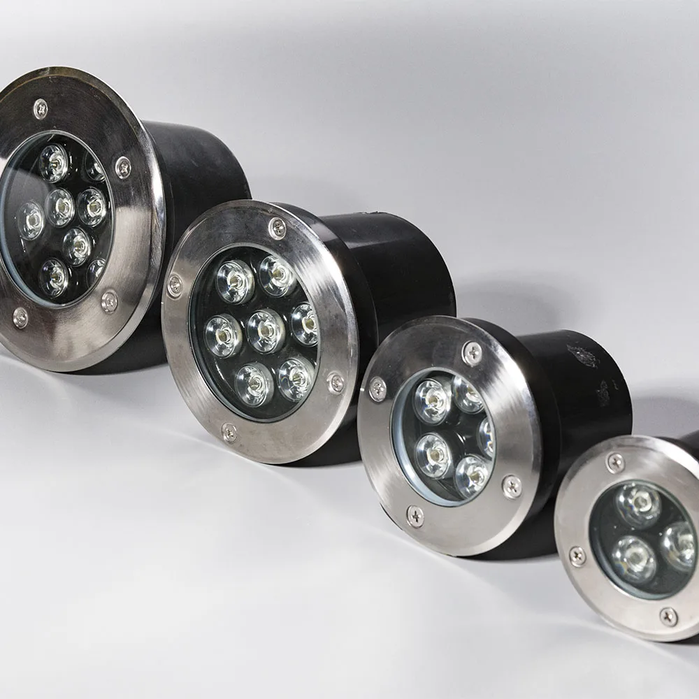 IP68 Waterproof Floor Recessed Lights Deck Inground Spotlight Outdoor Landscape Ground Buried Lamp LED Underground Light