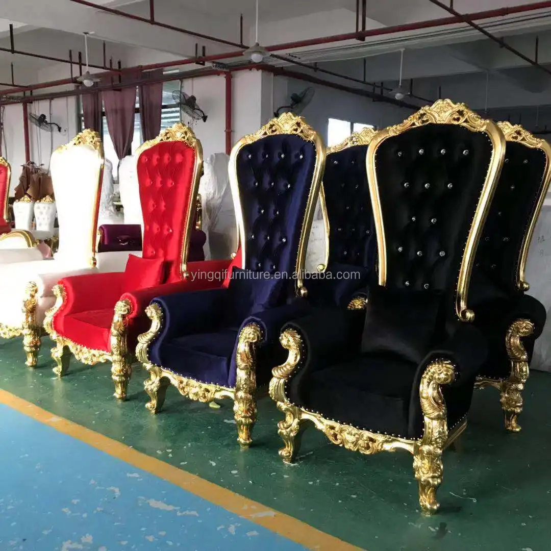 Wedding King and Queen Throne Chairs