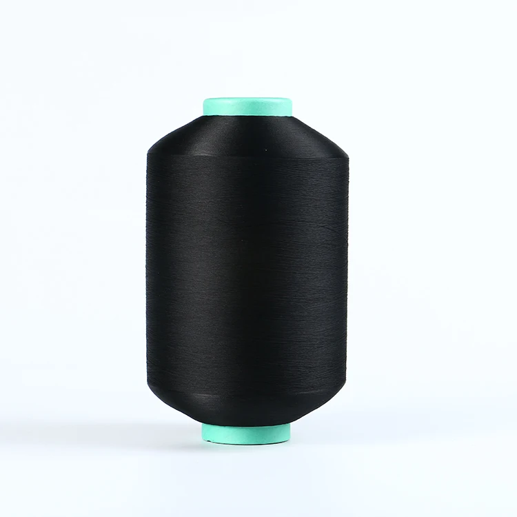 Factory supplier customization 75d dope dyed spun 100% textured polyester dty yarn for weaving 100% polyester textured yarn dty